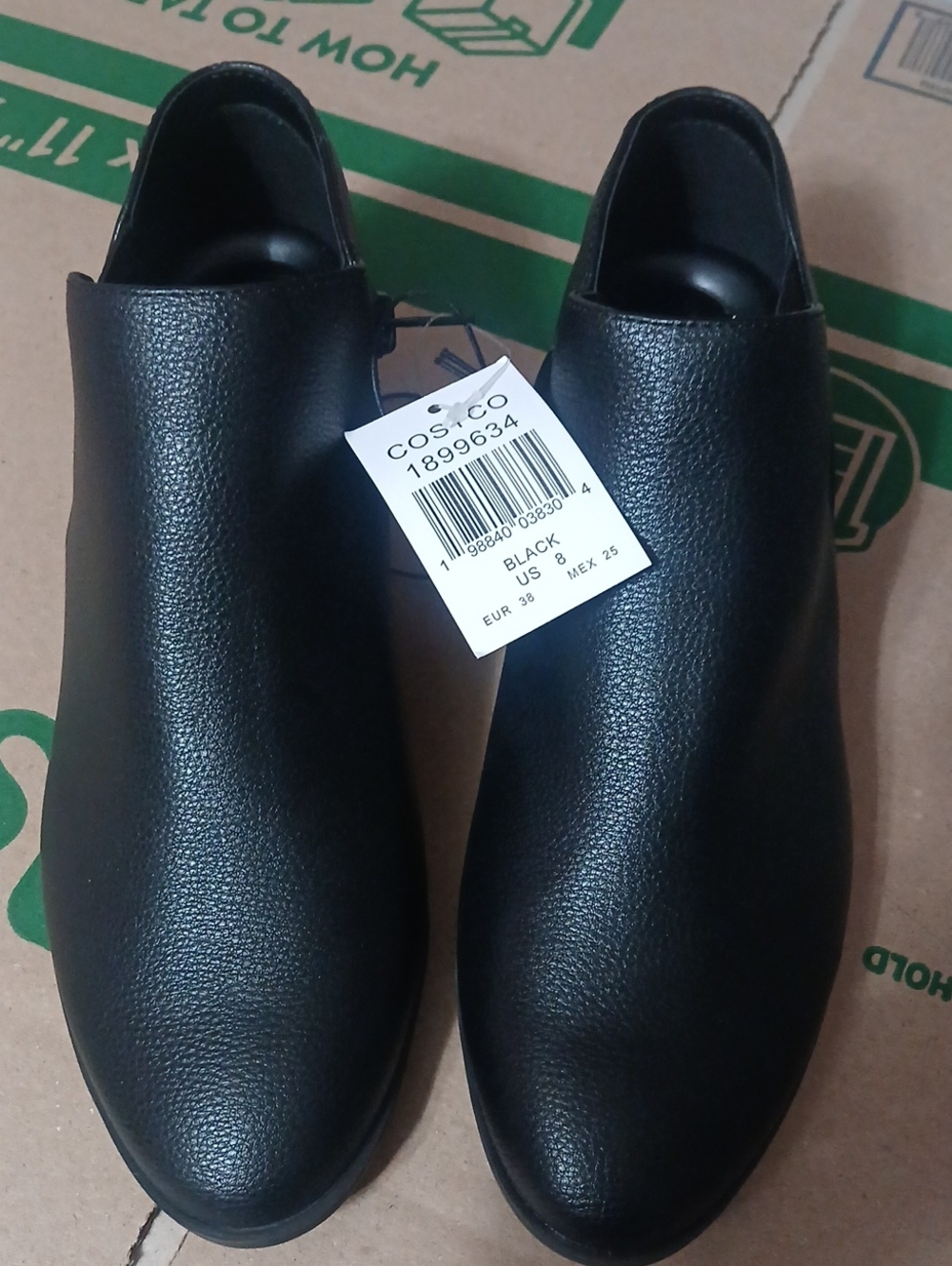 kenzie Black Textured Ankle Booties